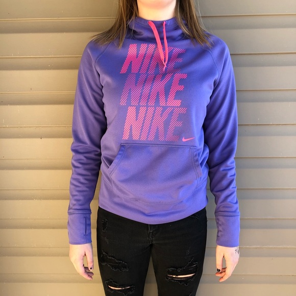 Nike Tops - Purple Nike Thermafit Sweatshirt